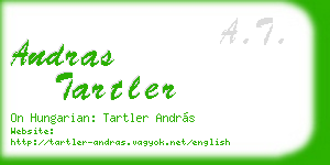 andras tartler business card